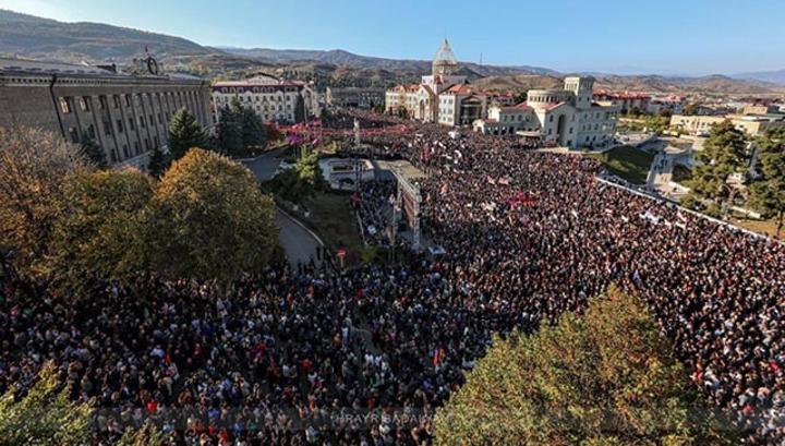 ՔՊ-ականները ծանր են տարել Ստեփանակերտում տեղի ունեցած հանրահավաքը․ «Ժողովուրդ»