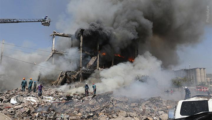 Խոշոր պայթյուն «Սուրմալու» առևտրի կենտրոնում. որոնողափրկարարական աշխատանքները շարունակվում են