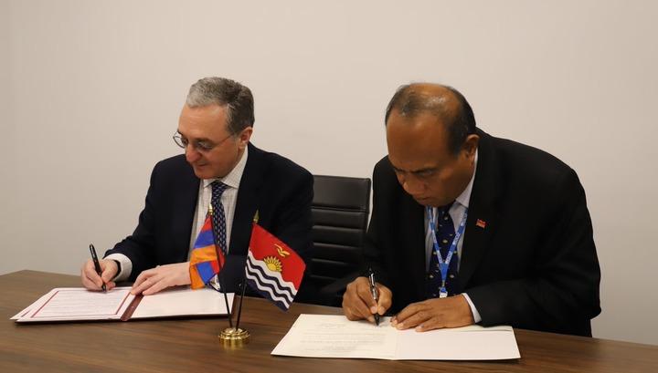 Հայաստանի և Կիրիբատիի միջև դիվանագիտական հարաբերություններ հաստատվեցին