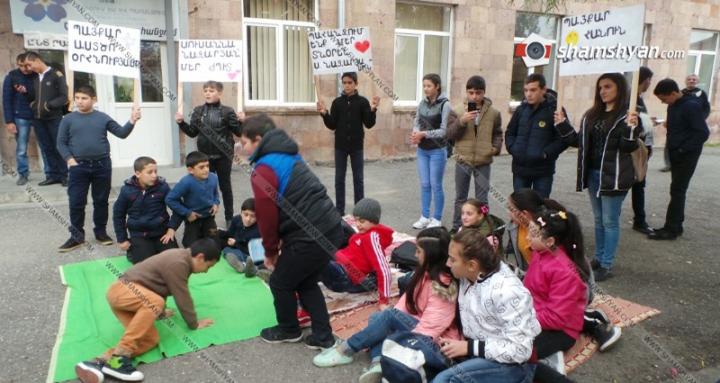 Արմավիրի մարզում բողոքի ակցիան շարունակվում է