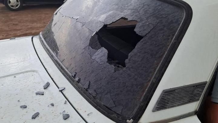 Թշնամու կրակի հետևանքով վնասվել է քաղաքացիական ավտոմեքենա