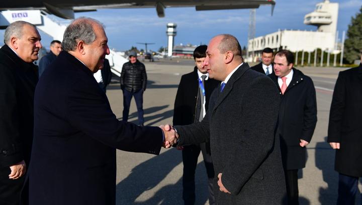 ՀՀ նախագահի գլխավորած պատվիրակությունը Վրաստանում է