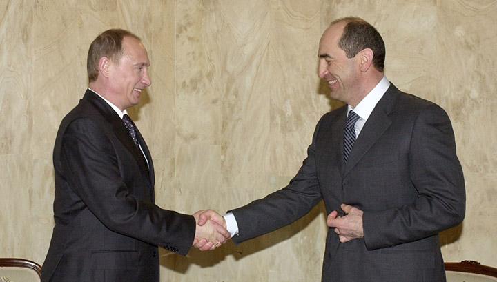 Վլադիմիր Պուտինը շնորհավորել է Ռոբերտ Քոչարյանին Նոր Տարվա և Սուրբ Ծննդյան տոների կապակցությամբ