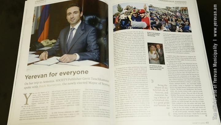 Երևանը՝ բոլորի համար. Հայկ Մարությանի հարցազրույցը ՝ Society ամսագրին