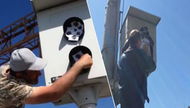 Երևանում քաղաքացիները ծածկել են արագաչափերը