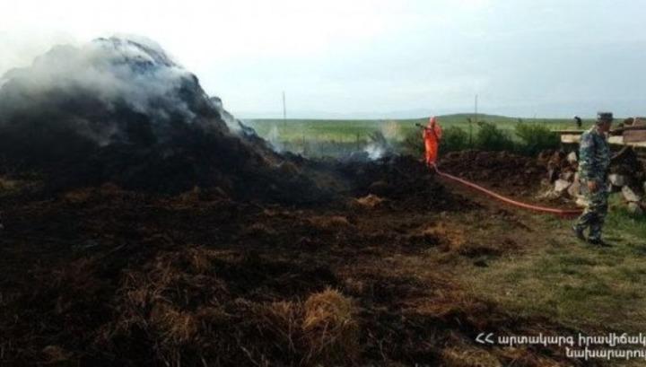 Խոշոր հրդեհ՝ Շիրակի մարզում․ տեսանյութ
