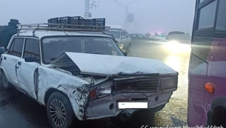 ՃՏՊ Դավիթաշենի կամրջի վրա՝ 27 ավտոմեքենայի մասնակցությամբ