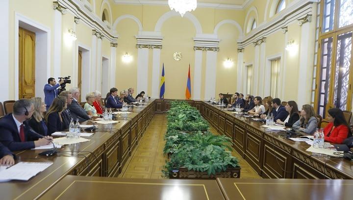 Շվեդիայի խորհրդարանի նախագահի պատվիրակությունը հյուրընկալվել է ԱԺ-ում