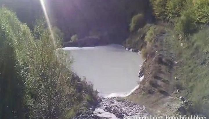 Արտակարգ դեպք Սյունիքում․ Ողջի գետը սպիտակել է