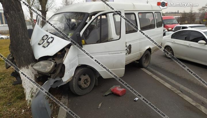 Երթուղայինը վթարվել է․ վարորդը խմածության ամենաբարձր աստիճանն է ունեցել