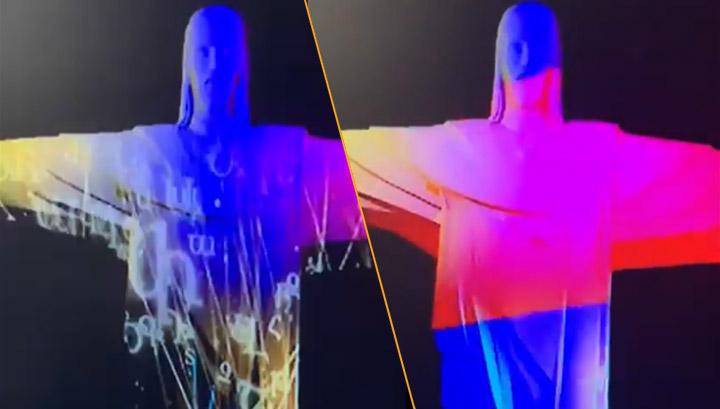 Ռիո դե Ժանեյրոյում Հիսուս Ամենափրկիչ արձանը լուսավորվել է Հայաստանի դրոշի գույներով