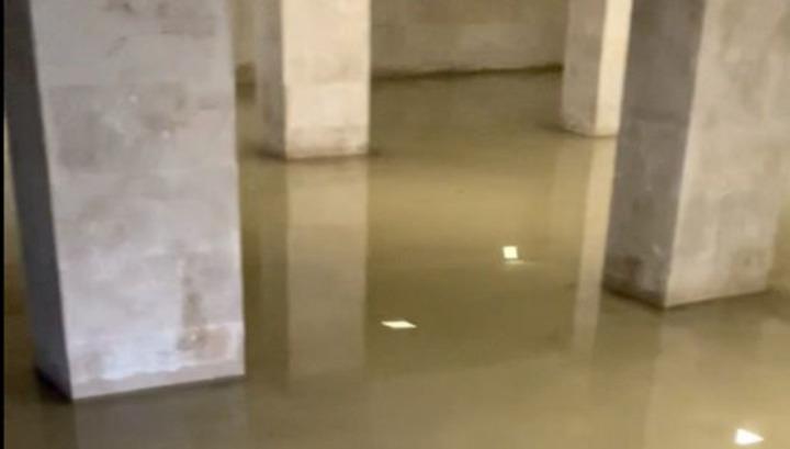 Մաշտոցի պողոտայի` նոր վերանորոգված անցումը ծածկվել է ջրով