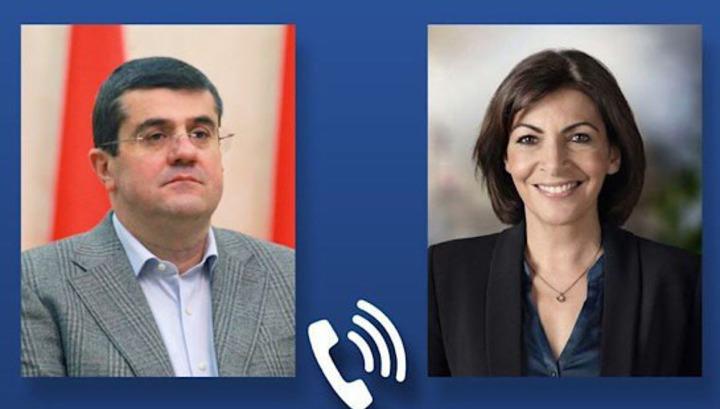 Արայիկ Հարությունյանը Փարիզի քաղաքապետի հետ քննարկել է Ադրբեջանի կողմից շրջափակման պայմաններում Արցախում ստեղծված իրավիճակը