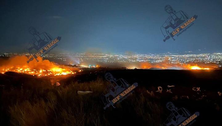 Գիշերվանից այրվում է Նուբարաշենի աղբավայրը, կրակը տարածվել է մի քանի օջախներով