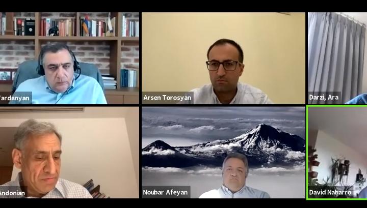 Արսեն Թորոսյանը, Նուբար Աֆեյանը և Ռուբեն Վարդանյանը` COVID-19-ի թեմայով վեբինարին