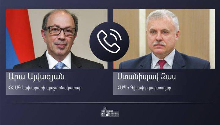 Անթույլատրելի է ՀԱՊԿ անդամ ՀՀ-ի ինքնիշխան տարածքի նկատմամբ Ադրբեջանի կողմից ոտնձգության փորձը. Արա Այվազյանը՝ Ստանիսլավ Զասին