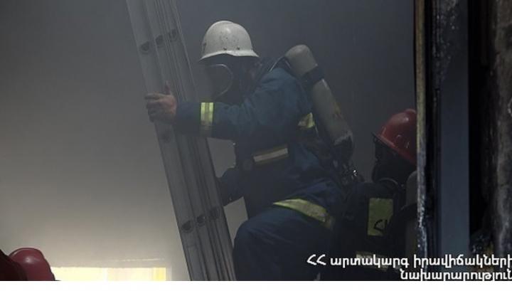 Հրդեհ է բռնկվել Երևանում գտնվող N զորամասի տարածքում