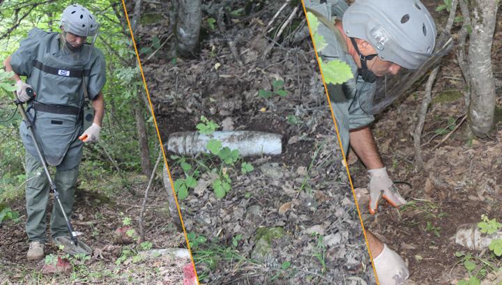 Սյունիքի մարզի Դավիթ Բեկ բնակավայրում արկեր ու զրահապատ արկի միջուկ են հայտնաբերել