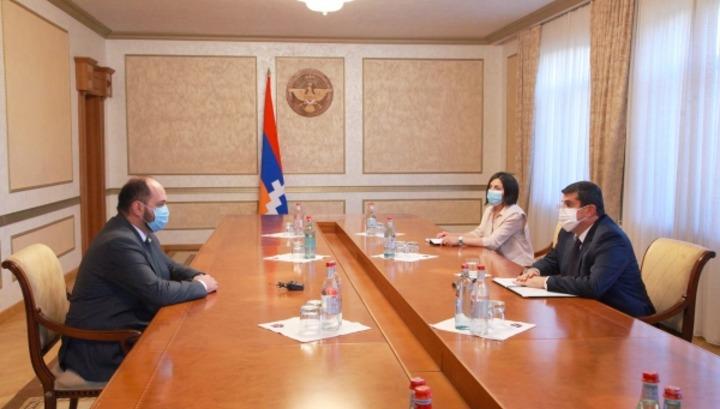 Արցախի նախագահն ընդունել է ԿԳՍՄ նախարար Արայիկ Հարությունյանին