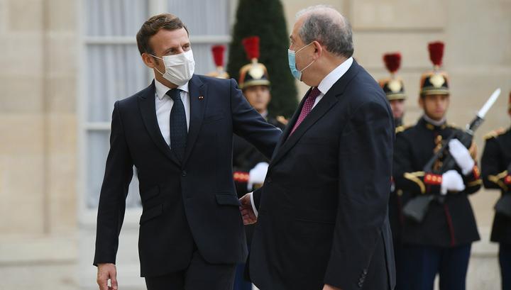 Արմեն Սարգսյանը հանդիպել է Էմանուել Մակրոնին