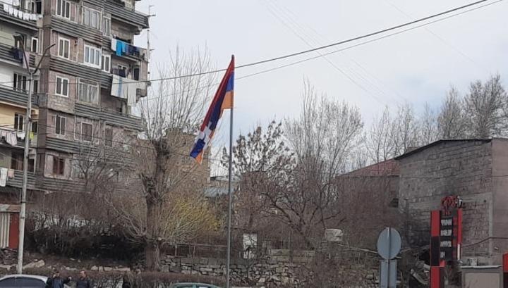 Աբովյանի սրտում վեր խոյացավ Արցախի դրոշը