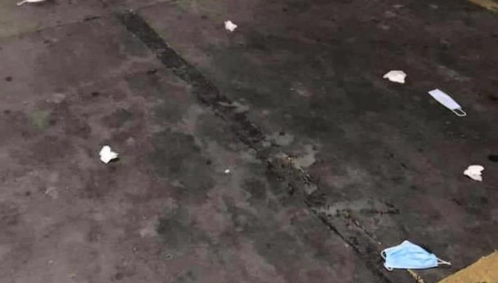 Գետնին նետված դիմակներ՝ օդանավակայանի կայանատեղիում