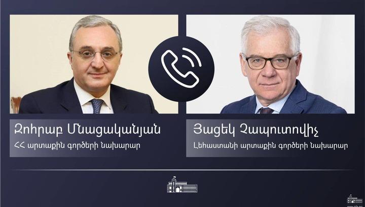 ​Զոհրաբ Մնացականյանը հեռախոսազրույց է ունեցել Լեհաստանի ԱԳ նախարարի հետ