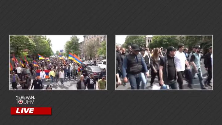 Այս պահին առնվազն երեք փողոց փակ է, բայց ըստ ոստիկանության՝ բոլոր փողոցները բաց են