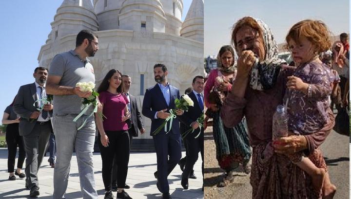 Իմքայլական Ռուստամ Բաքոյանը ձեռքերը եզդիների արյան մեջ թաթախված Կուբաթ Թալաբանու հետ այցելել է եզդիների սրբավար կոչվող տարածք