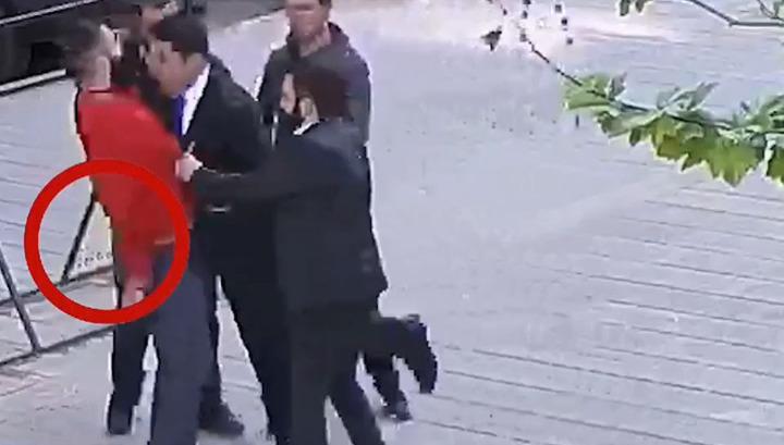 Ալեն Սիմոնյան-Արթուր Դանիելյան միջադեպի կադրերը