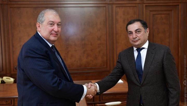 Արմեն Սարգսյանը հանդիպել է Վահրամ Բաղդասարյանի հետ