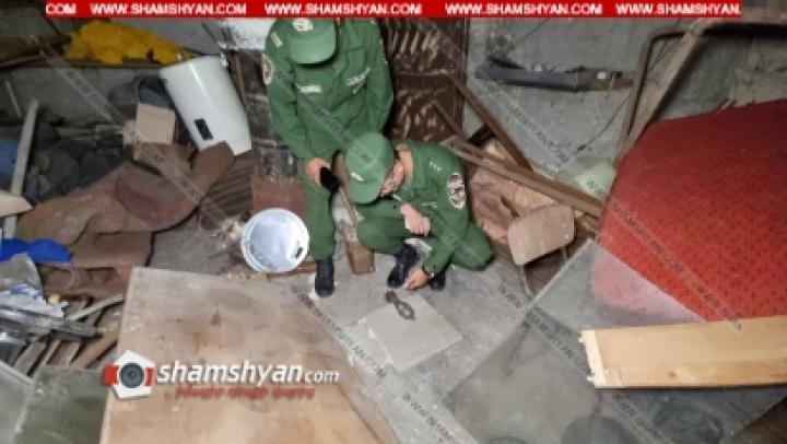 Բնակելի շենքի նկուղում ական է հայտնաբերվել