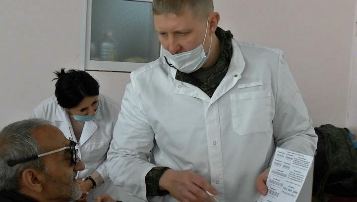 Ռուս ռազմական բժիշկները օգնություն են ցուցաբերել ԼՂ հեռավոր Բադարա գյուղի բնակիչներին