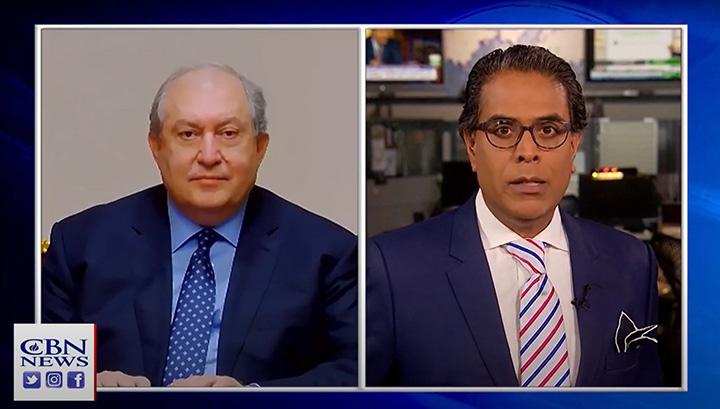 Թուրքիան խաղաղ գործընթացի ամենամեծ խոչընդոտն է. Արմեն Սարգսյանի հարցազրույցն ամերիկյան CBN News-ին