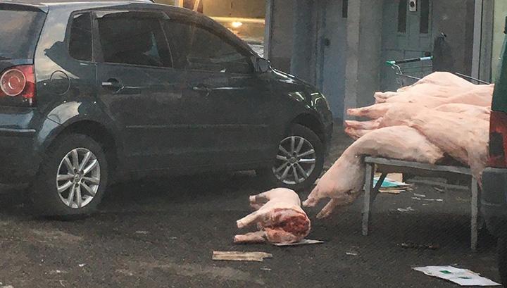 Ի՞նչ է կատարվում «Գում»-ի մսի վաճառակետում․ Լուսանկար