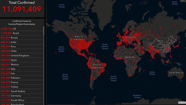 Աշխարհում կորոնավիրուսով վարակվածների թիվը հատել է 11 մլն-ը